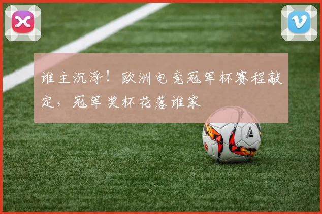 谁主沉浮！欧洲电竞冠军杯赛程敲定，冠军奖杯花落谁家